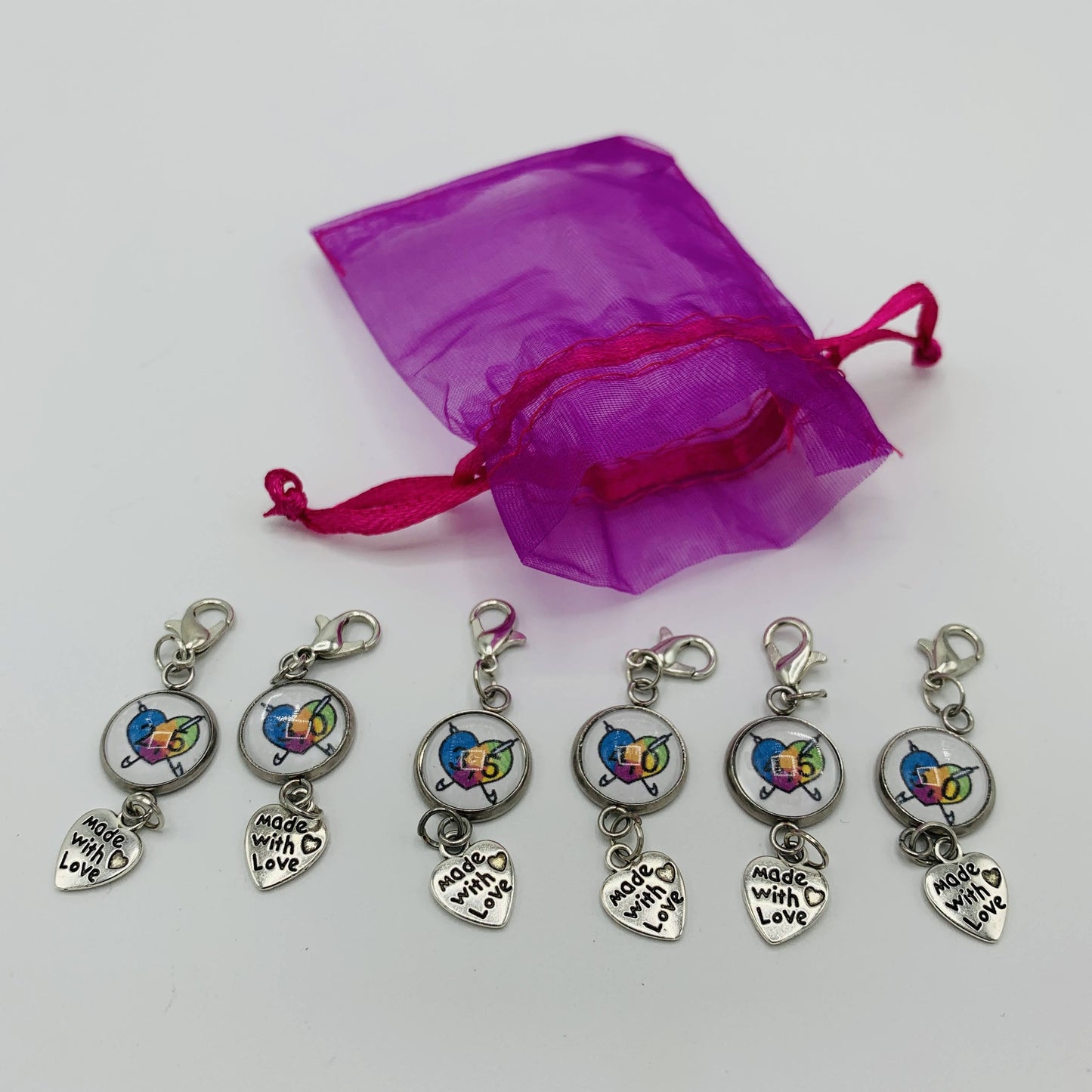 Funny Hooks - Nadelstärken-Markierer Set NS 2,5-5 mm - silber