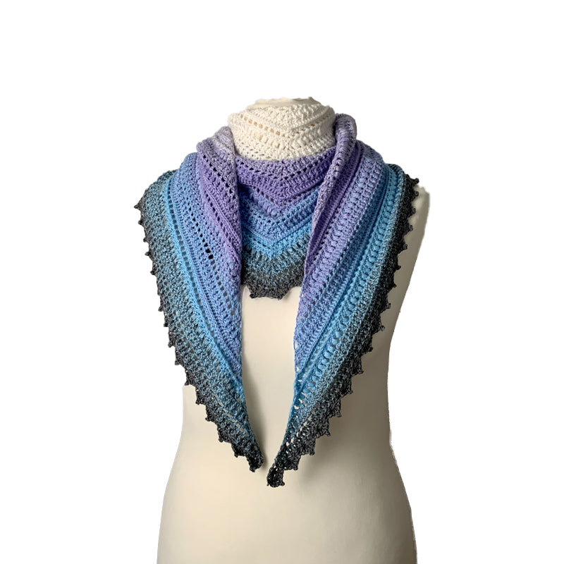 Unikat - Winter Wings- fertiges Tuch