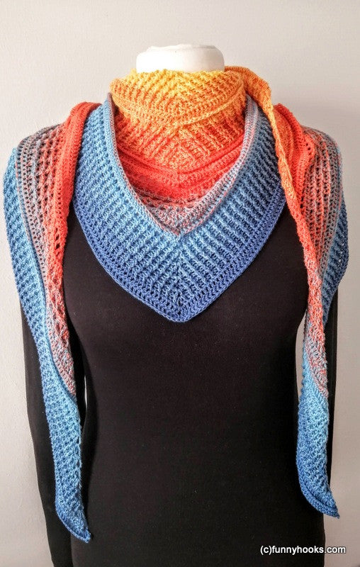 lovely winter shawl - ebook