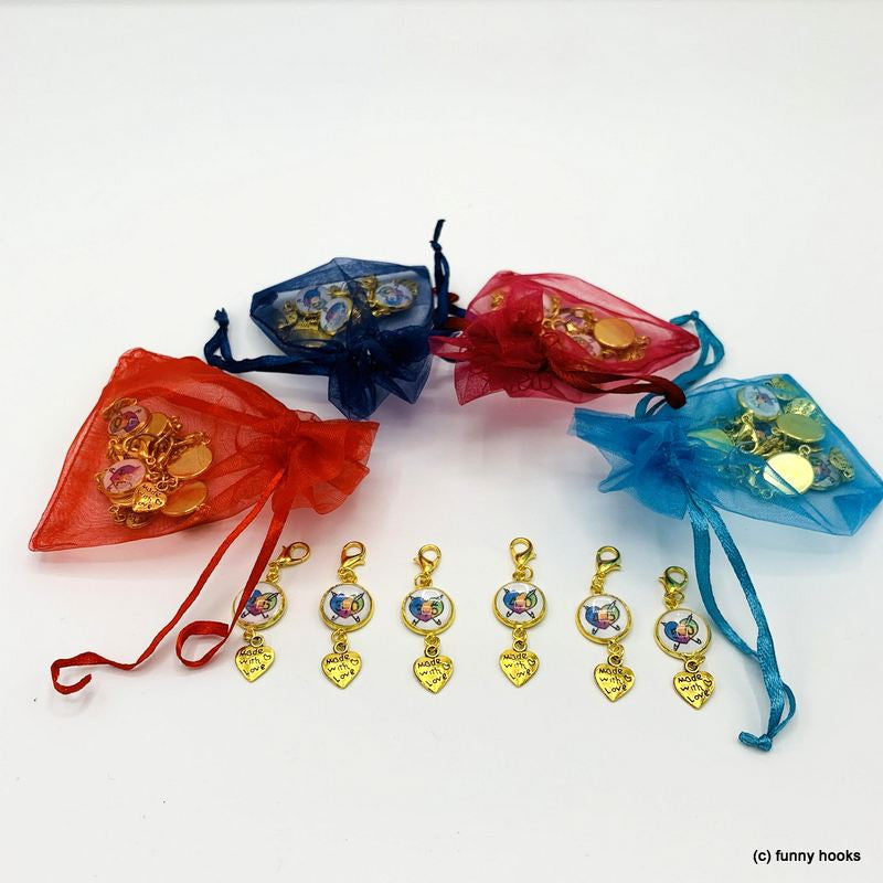 Funny Hooks Nadelstärken- Markierer Set - 2,5 bis 5 mm gold