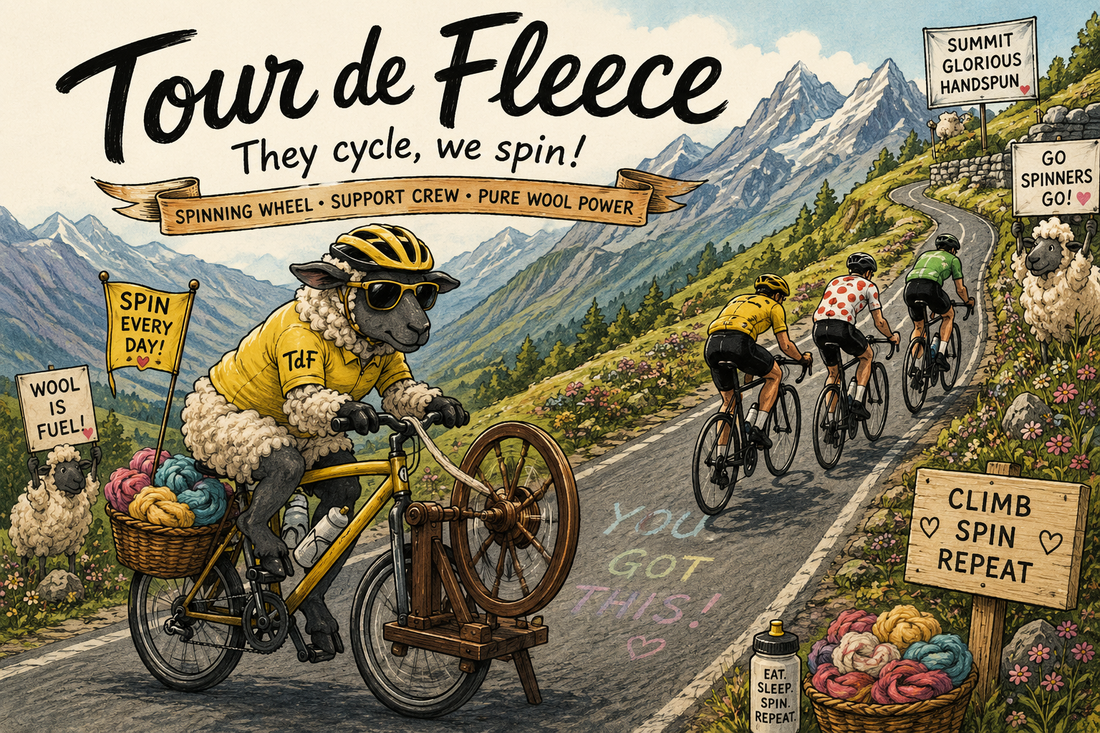 Tour de Fleece - Wenn Spinnerinnen und Spinner gemeinsam durchstarten