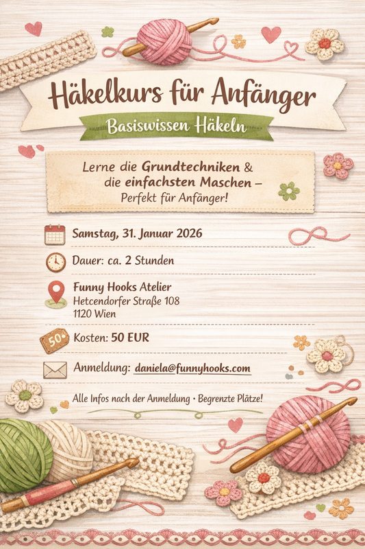 Häkelkurs für Anfänger - Basiswissen Häkeln