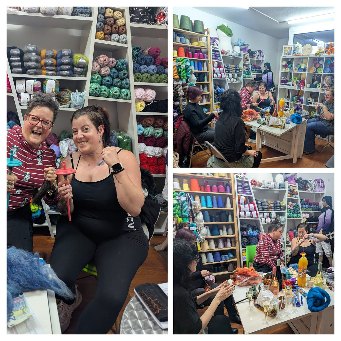 1. Spinntreffen im Funny Hooks Atelier