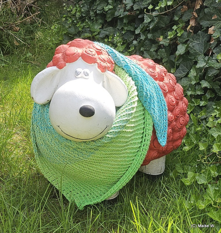 Herisao- asymmetrisches Häkeltuch