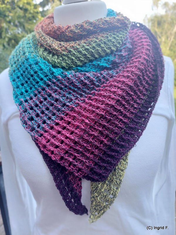 Herisao- asymmetrisches Häkeltuch