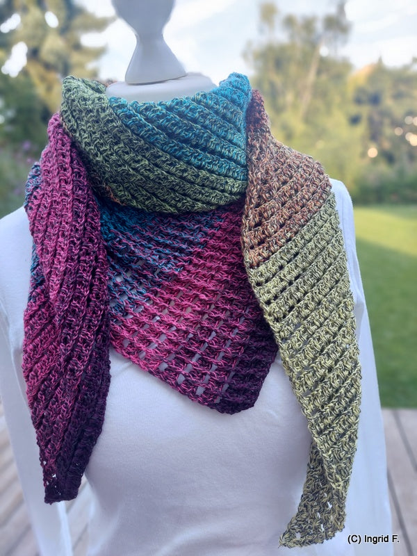 Herisao- asymmetrisches Häkeltuch