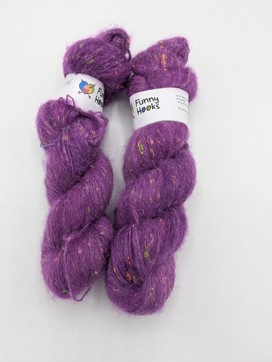 Merino/Superfine Alpaca/ Donegal Nep/ Leinen  lila