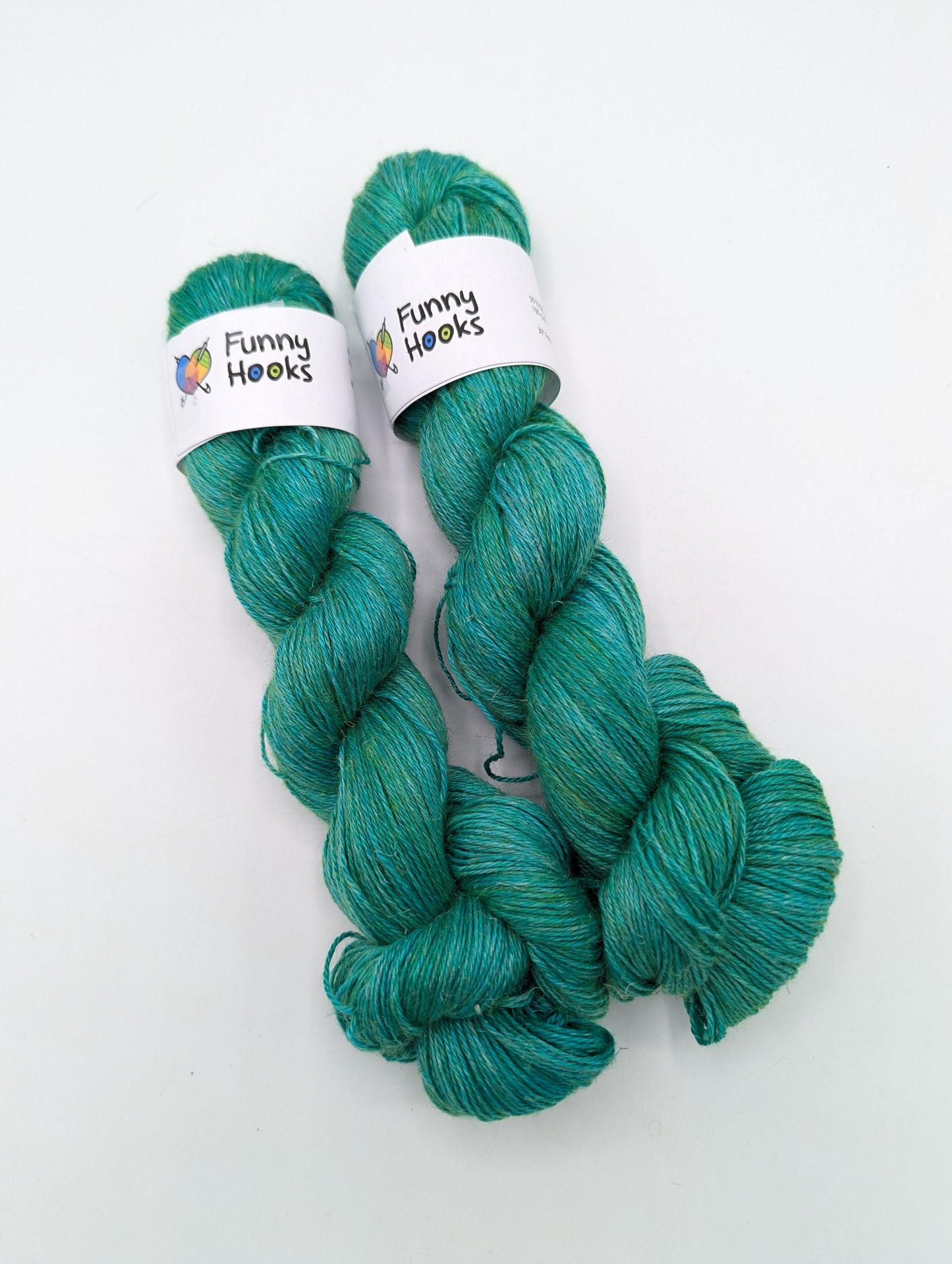 Babyalpaca/Leinen/Seide  dunkel türkis