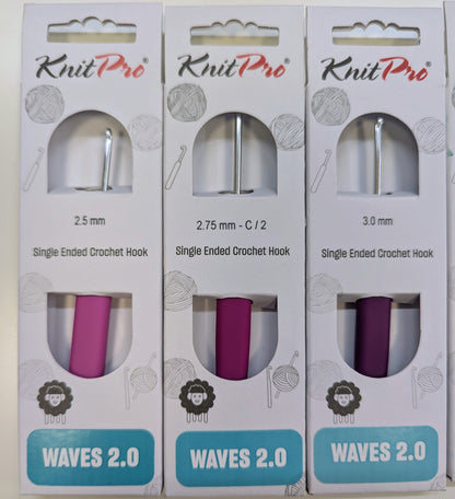 KnitPro Waves 2.0 Aluminium Häkelnadeln | Funny Hooks