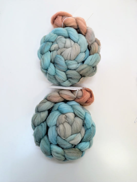 100 % Merino extra fein - handgefärbt- 19 mic