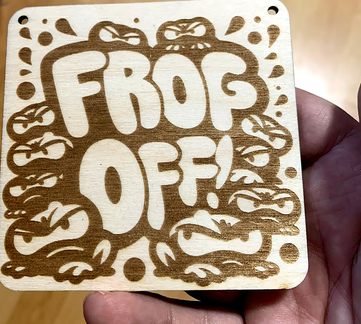 Frog Off Frog off - Lasercut/Plotter Datei SVG, EPS, PDF, PNG, AI, – funnyhooks