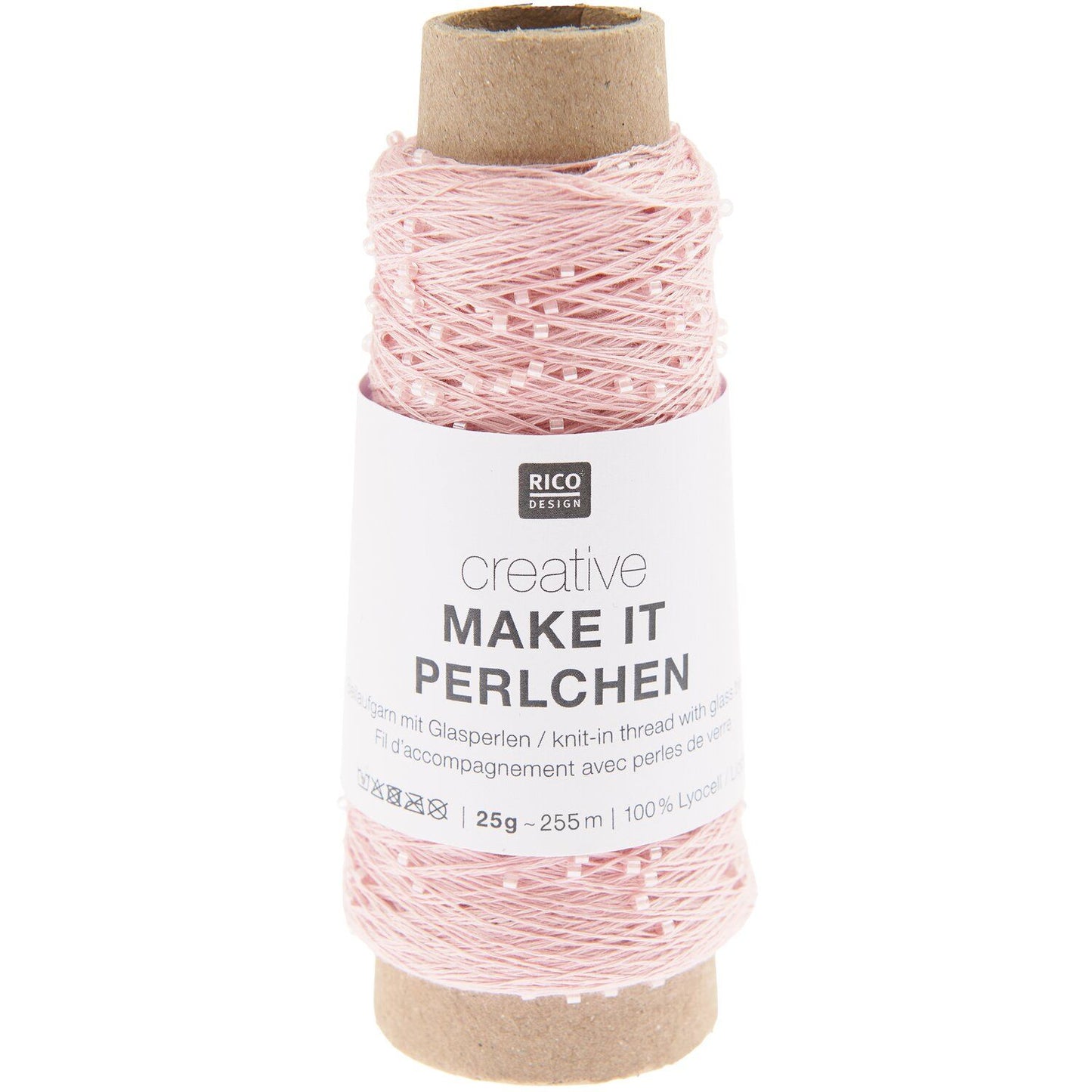 Rico Creative Make it PERLCHEN | Effektgarn mit Glasperlen