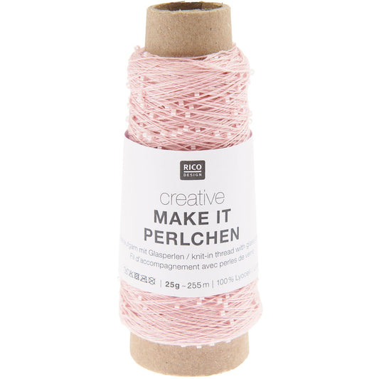 Rico Creative Make it PERLCHEN | Effektgarn mit Glasperlen