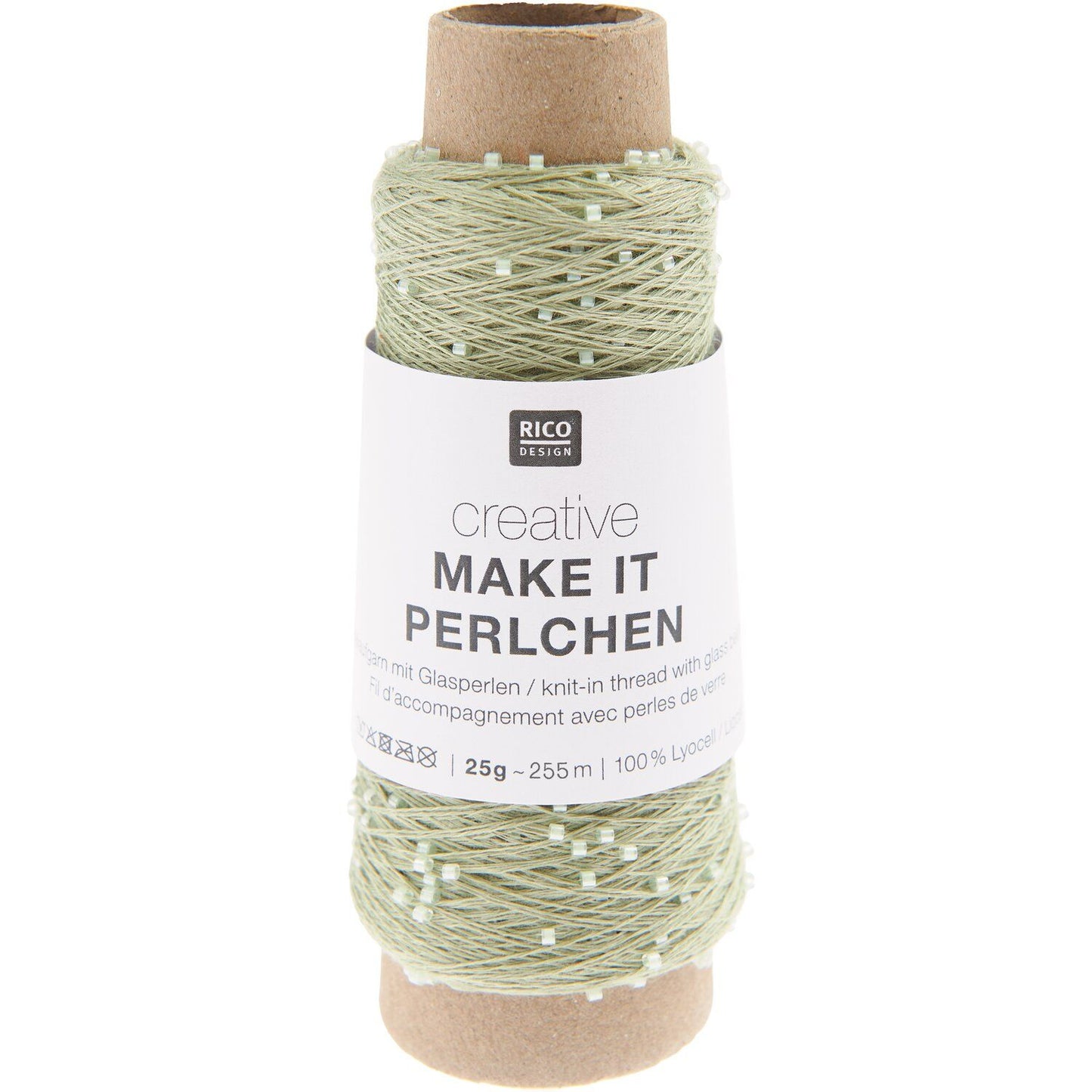 Rico Creative Make it PERLCHEN | Effektgarn mit Glasperlen