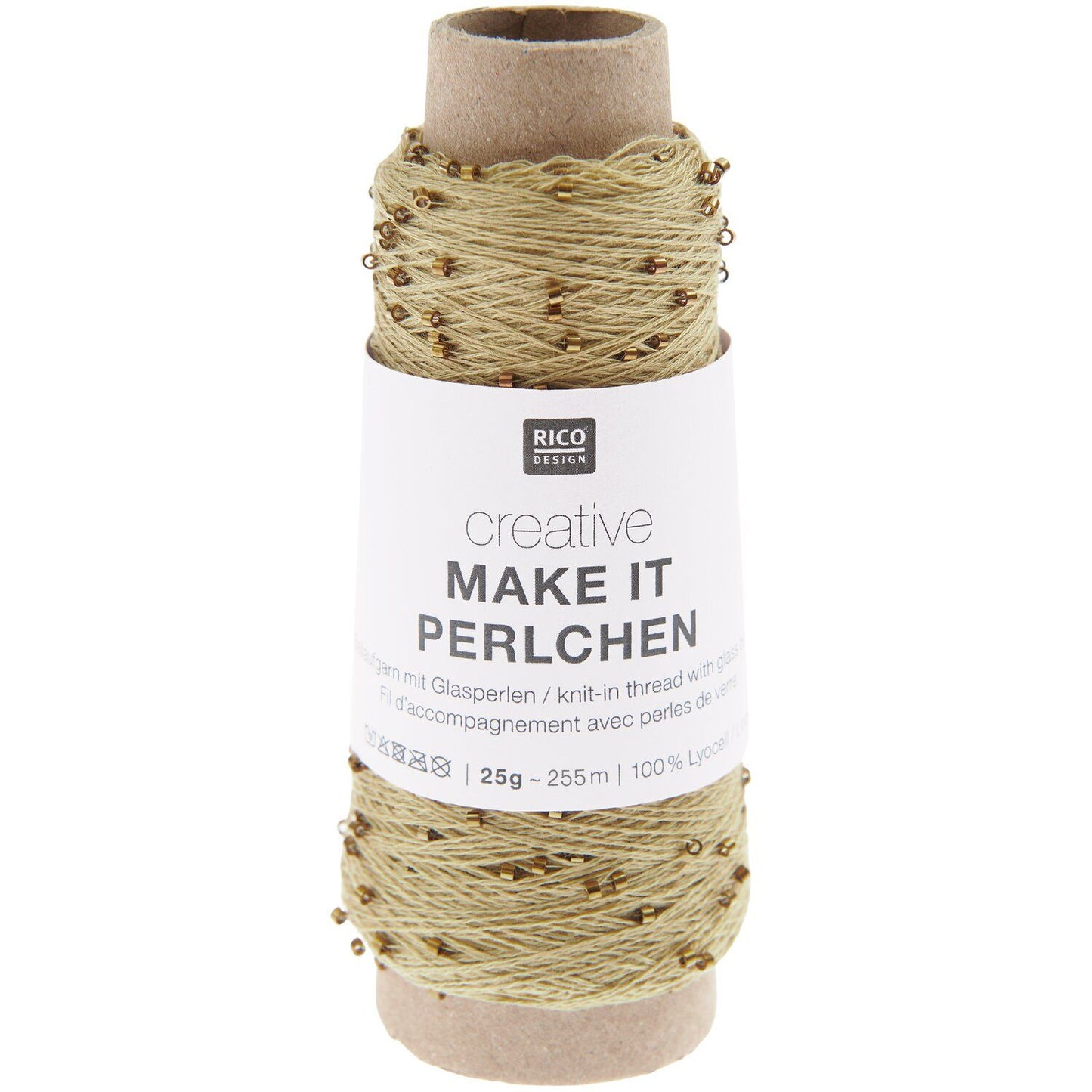 Rico Creative Make it PERLCHEN | Effektgarn mit Glasperlen