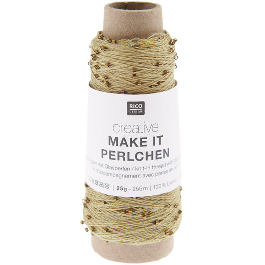 Rico Creative Make it PERLCHEN | Effektgarn mit Glasperlen