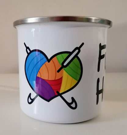 Funny Hooks - Emaille Tasse