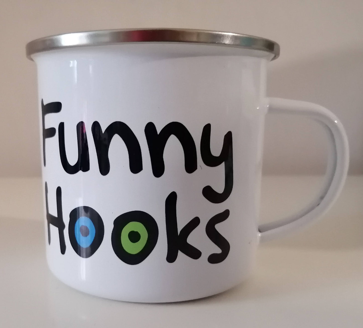 Funny Hooks - Emaille Tasse