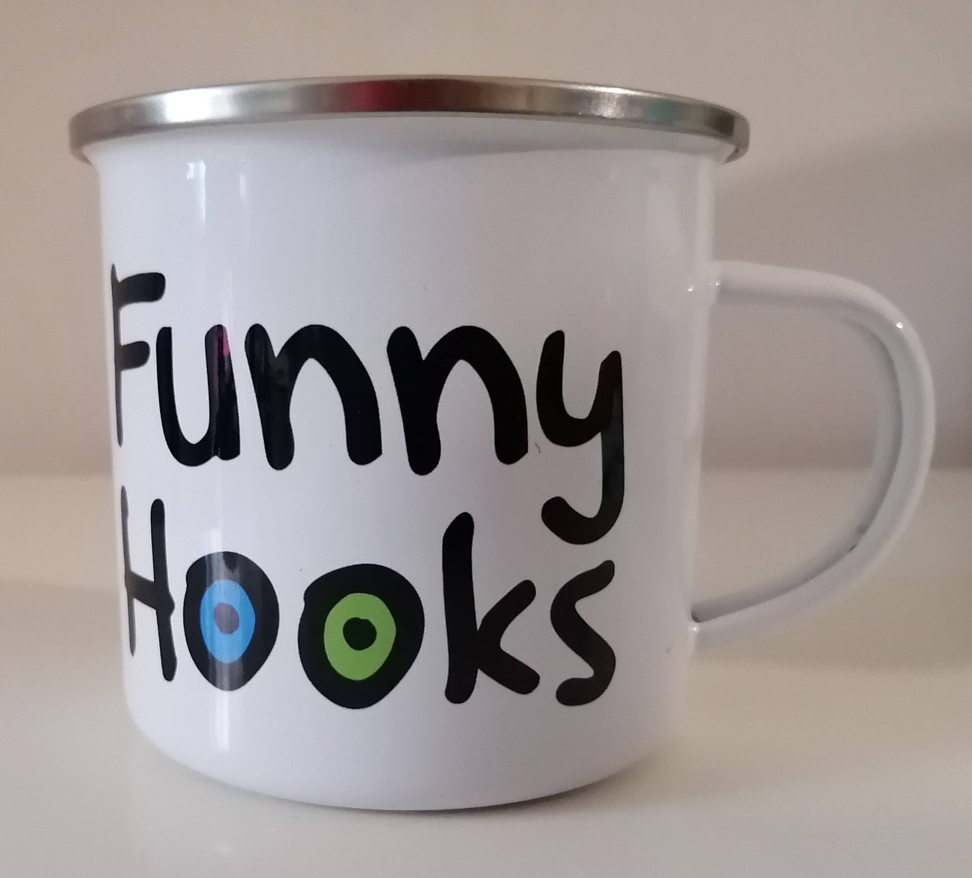 Funny Hooks - Emaille Tasse