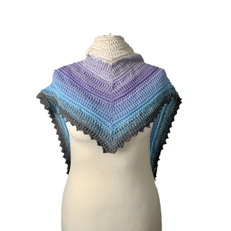 Unikat - Winter Wings- fertiges Tuch