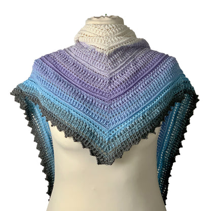 Unikat - Winter Wings- fertiges Tuch