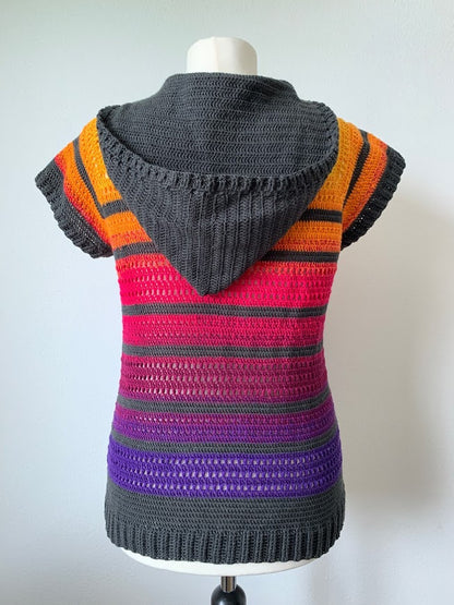 Farbenspiel Häkelpullover - digitale Häkelanleitung