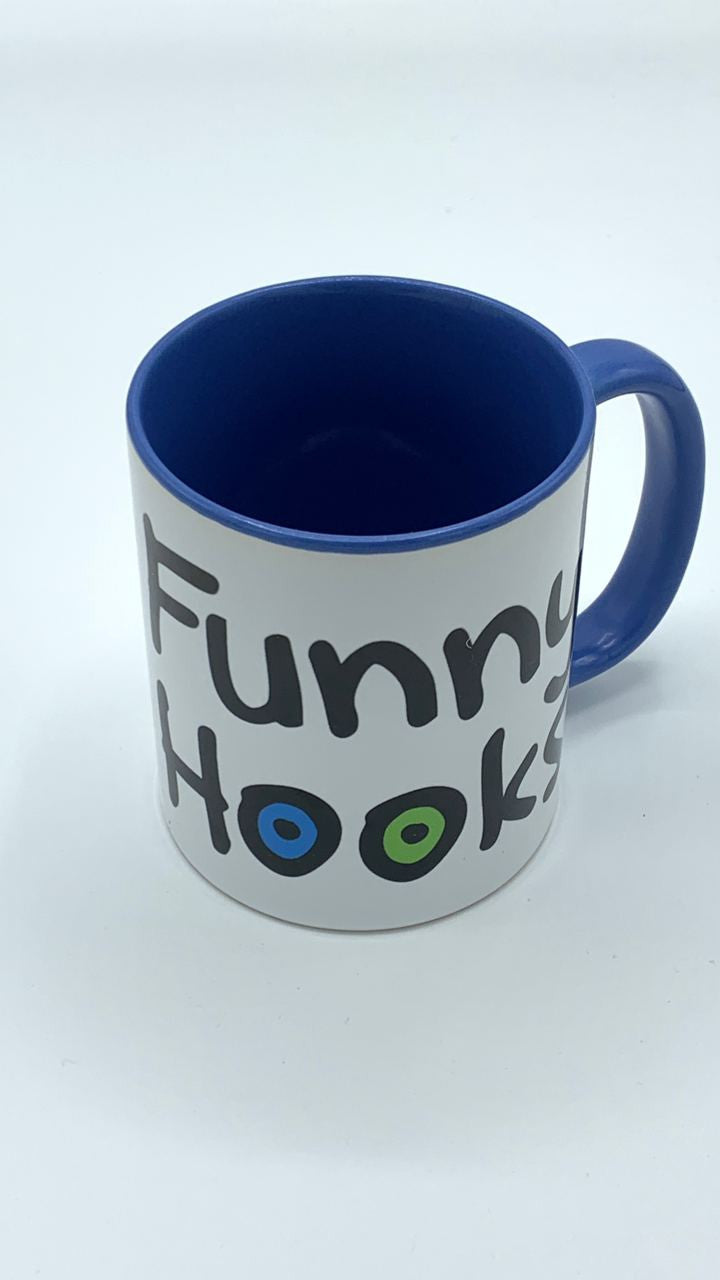 Funny Hooks Tasse einzeln - blau