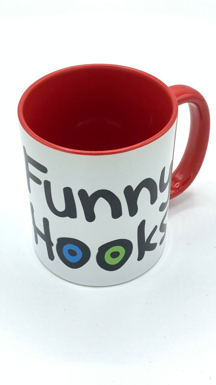 Funny Hooks Tasse einzeln - rot