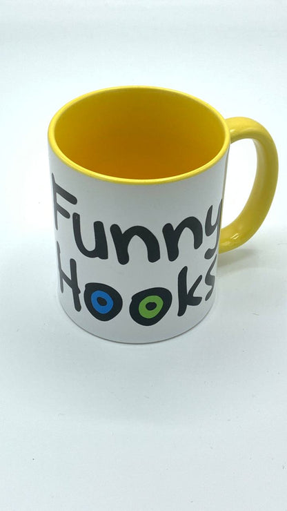 Funny Hooks Tasse einzeln - gelb
