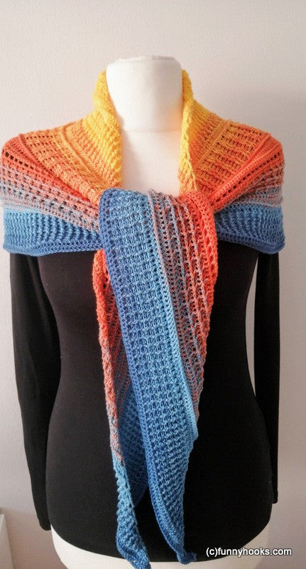 lovely winter shawl   -  ebook