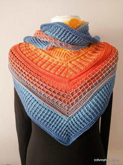 lovely winter shawl   -  ebook